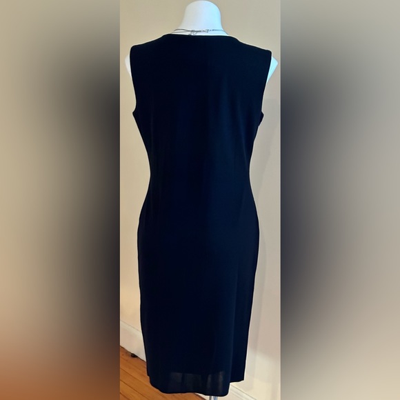 Misook chevron Knit Sheath  Blue, Black, White Dress Size S Pull Over Go… - Picture 5 of 9